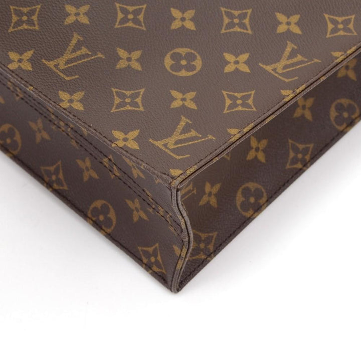 monogram canvas sac plat handbag