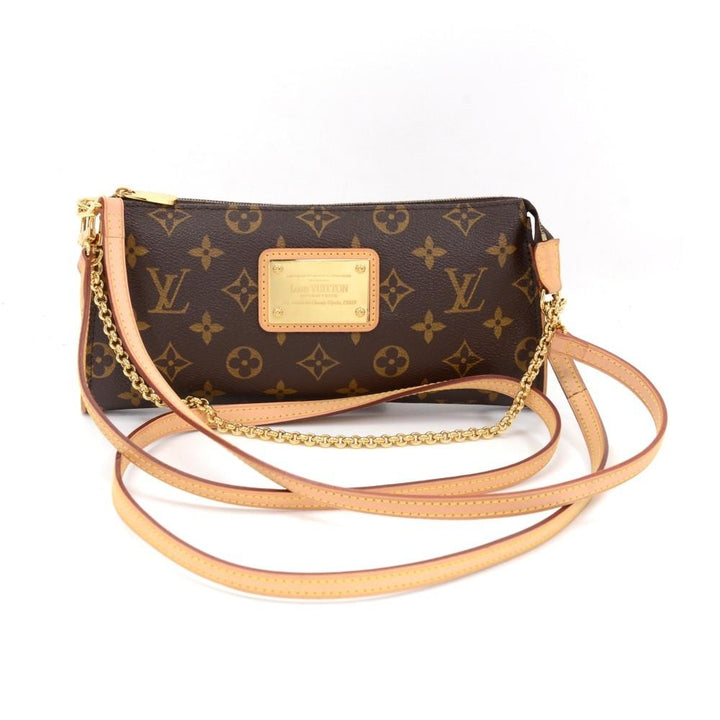 eva monogram canvas shoulder bag