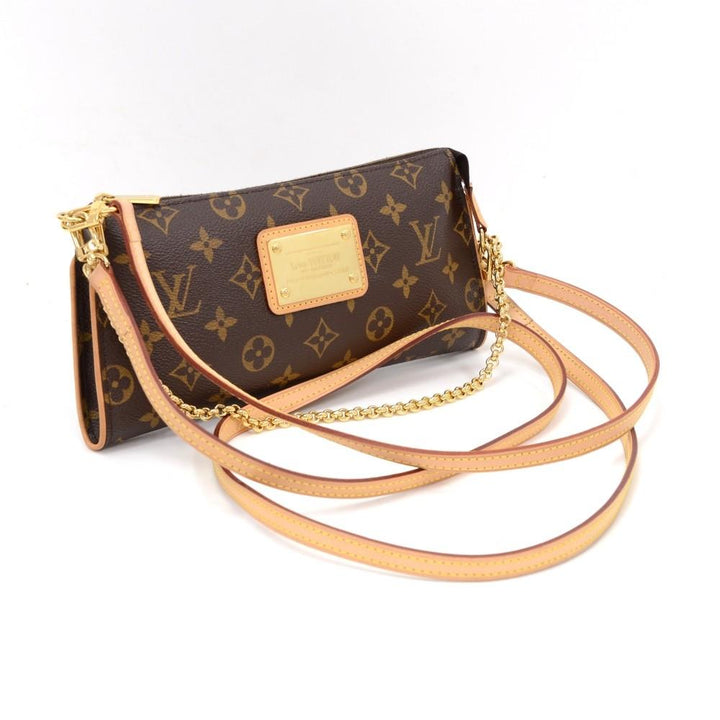 eva monogram canvas shoulder bag