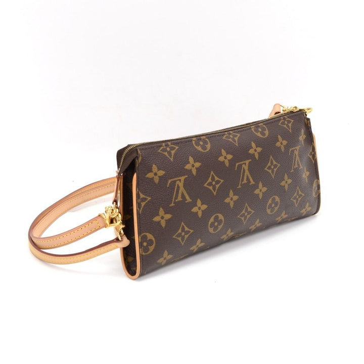 eva monogram canvas shoulder bag