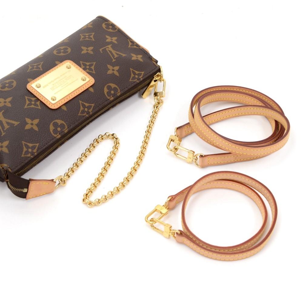 eva monogram canvas shoulder bag