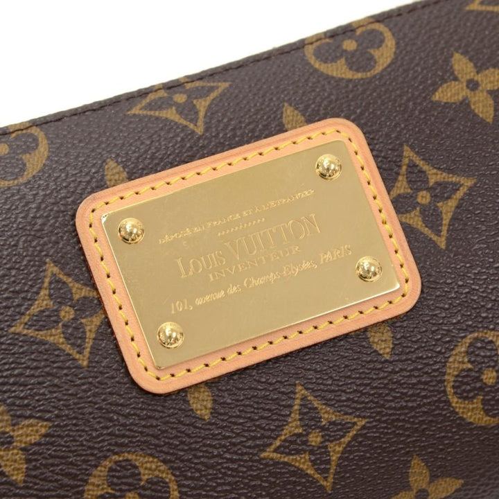 eva monogram canvas shoulder bag