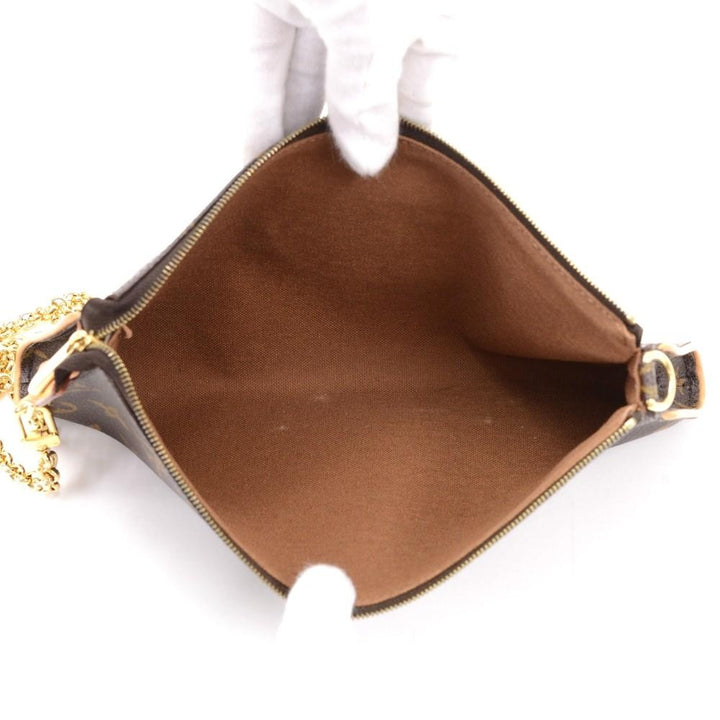 eva monogram canvas shoulder bag