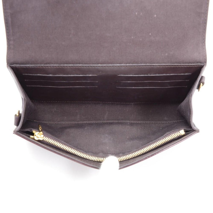 vernis leather rossmore mm evening bag