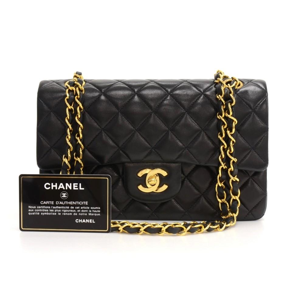 2.55 double flap quilted lambskin leather shoulder bag