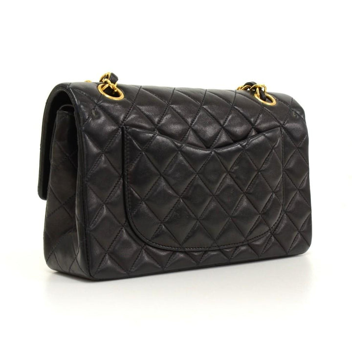 2.55 double flap quilted lambskin leather shoulder bag