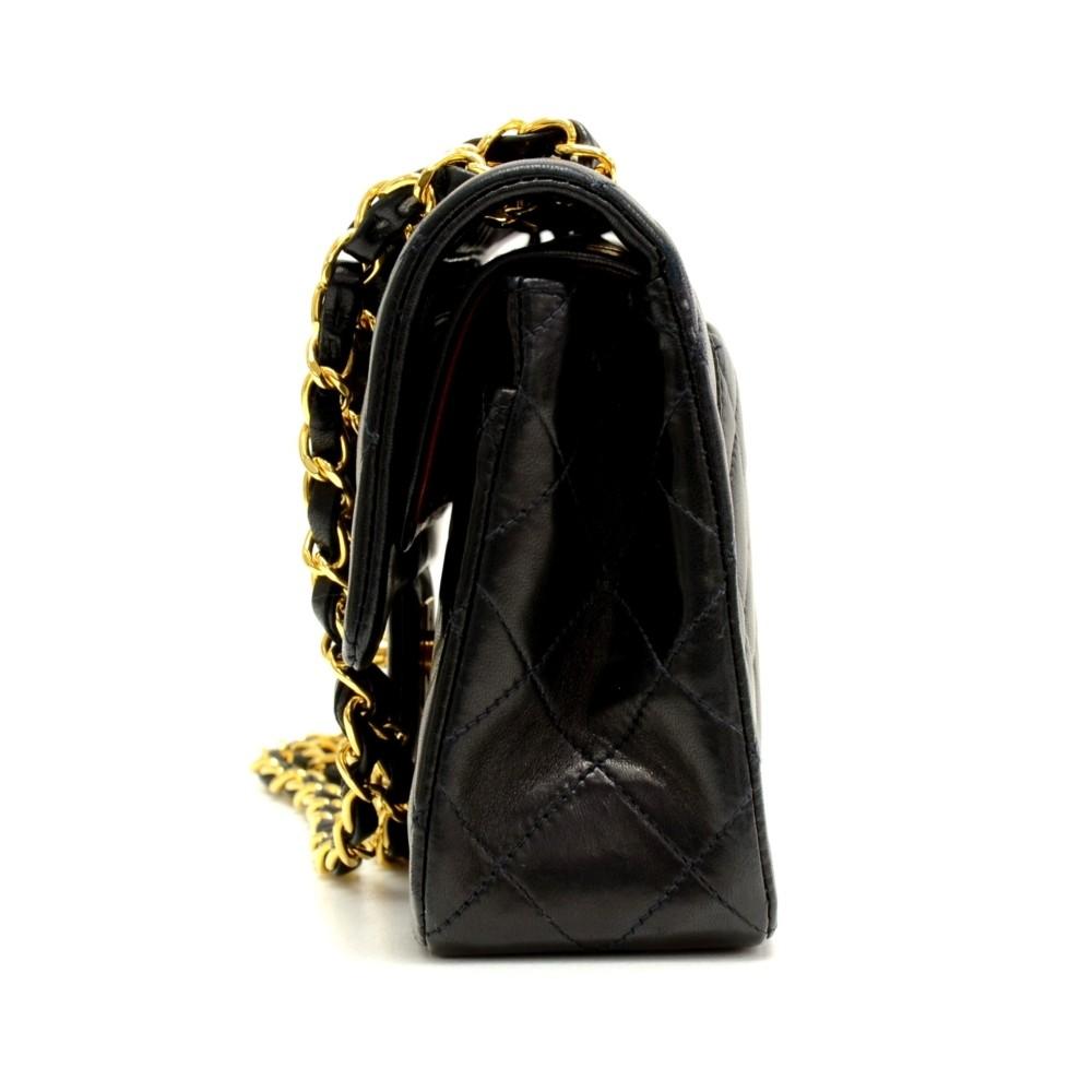 2.55 double flap quilted lambskin leather shoulder bag