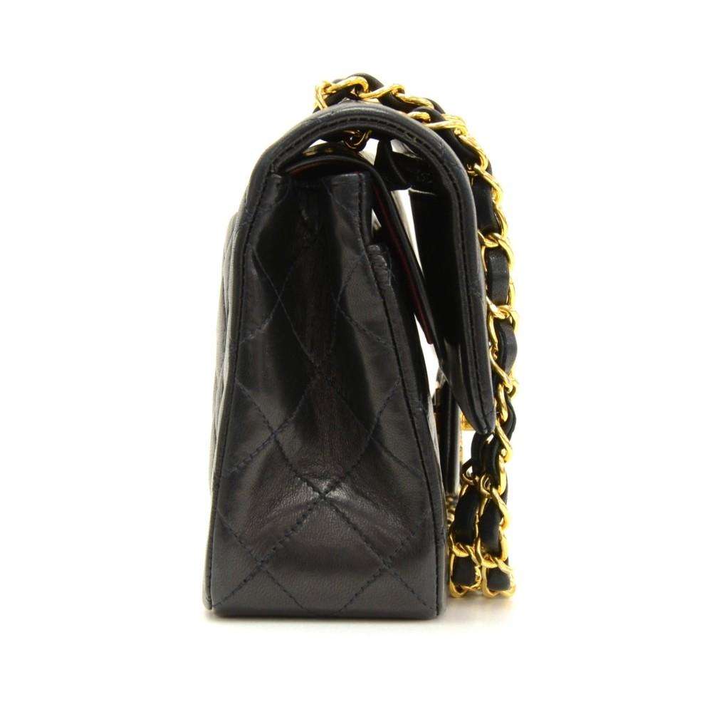 2.55 double flap quilted lambskin leather shoulder bag