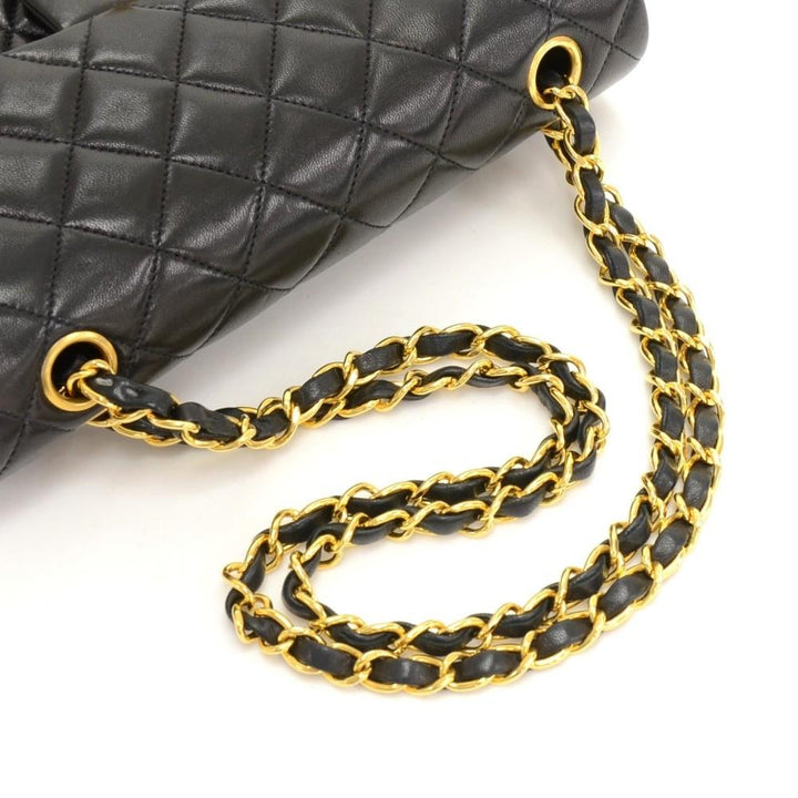 2.55 double flap quilted lambskin leather shoulder bag