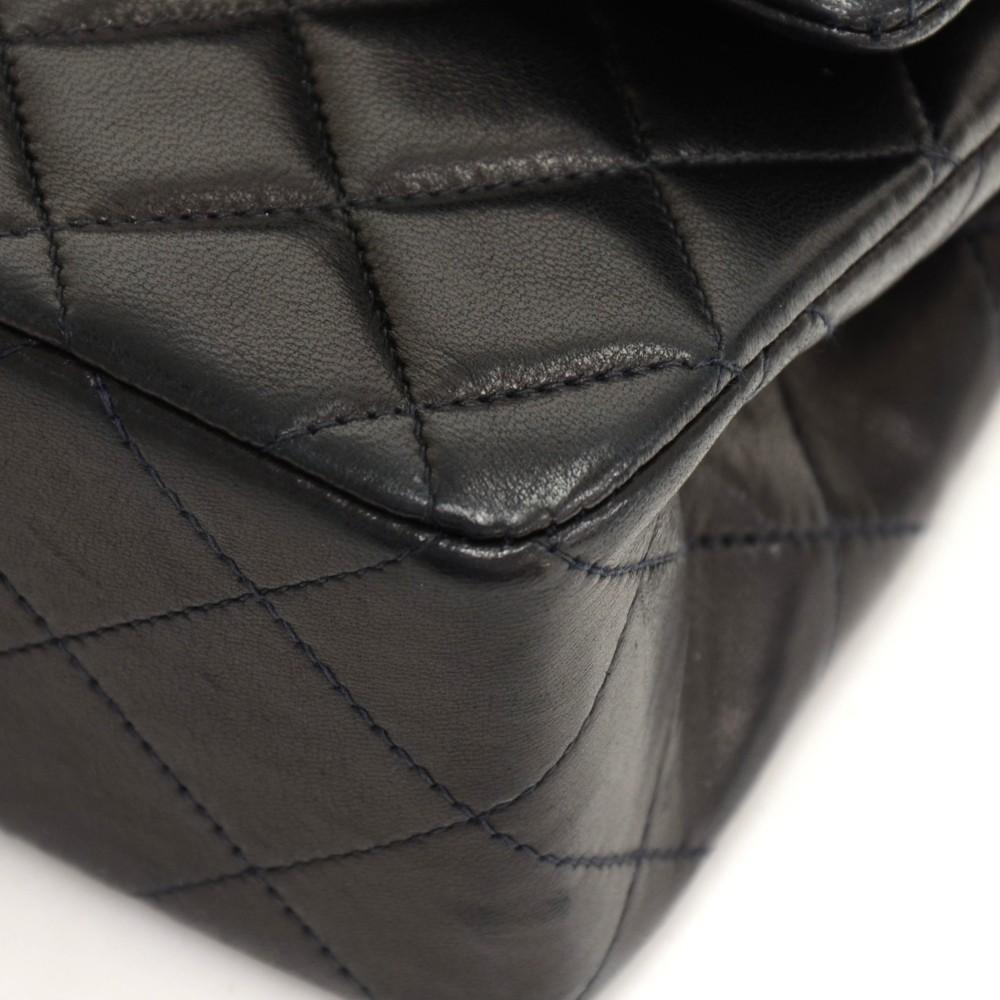 2.55 double flap quilted lambskin leather shoulder bag