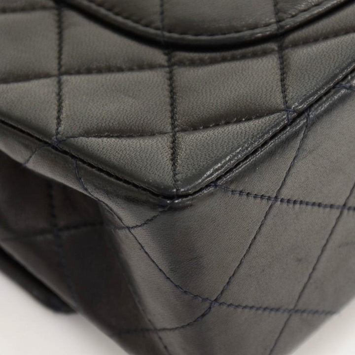 2.55 double flap quilted lambskin leather shoulder bag