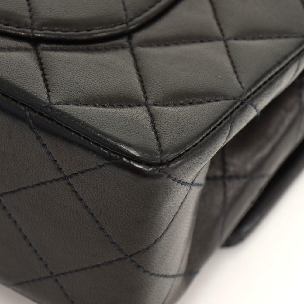 2.55 double flap quilted lambskin leather shoulder bag
