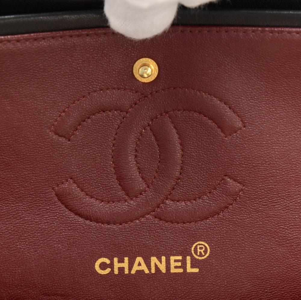 2.55 double flap quilted lambskin leather shoulder bag