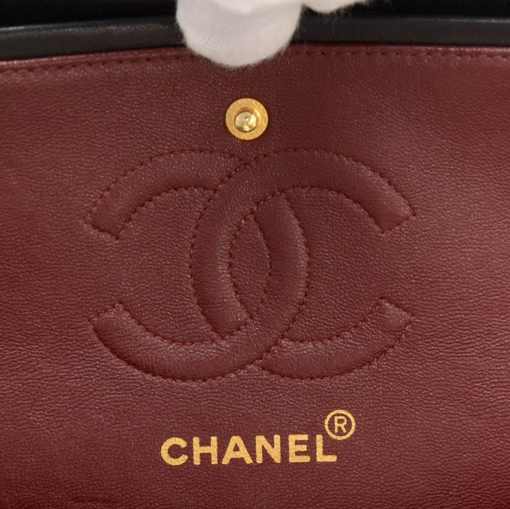 2.55 double flap quilted lambskin leather shoulder bag