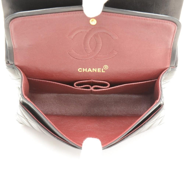 2.55 double flap quilted lambskin leather shoulder bag