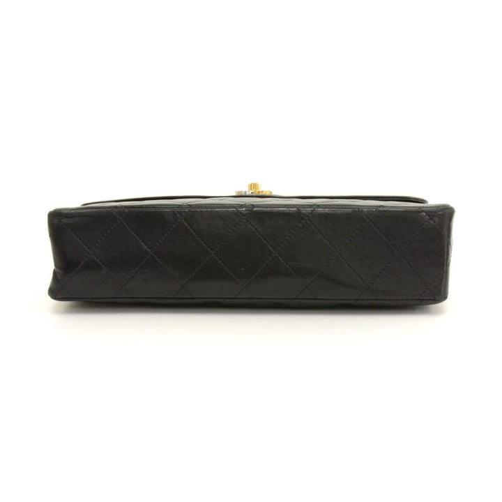 paris limited edition double flap quilted leather shoulder bag