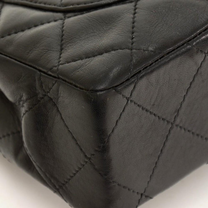paris limited edition double flap quilted leather shoulder bag