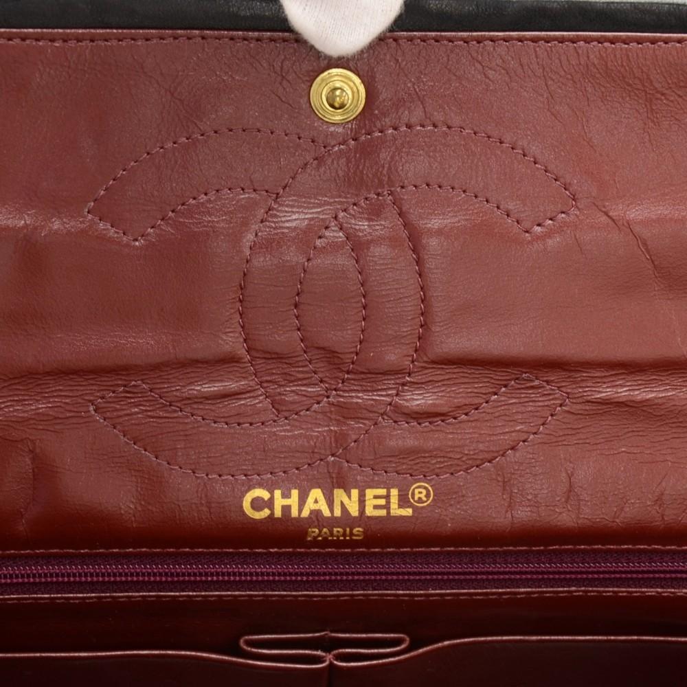 paris limited edition double flap quilted leather shoulder bag