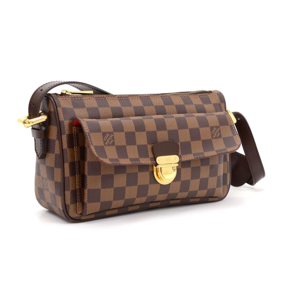 ravello gm damier ebène canvas shoulder bag