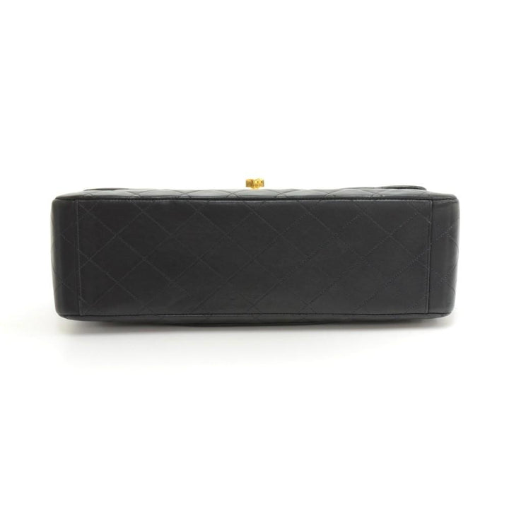 13" maxi quilted lambskin leather shoulder bag
