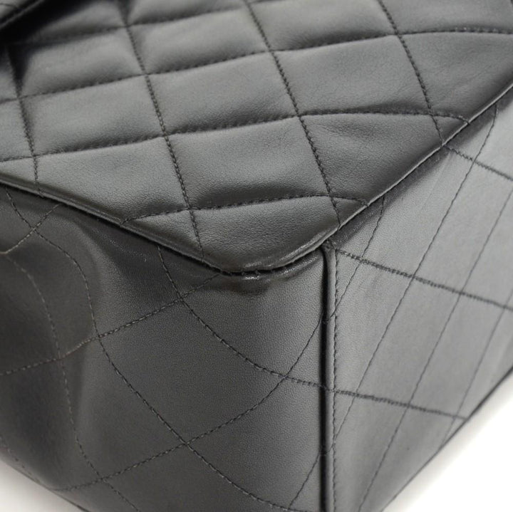 13" maxi quilted lambskin leather shoulder bag
