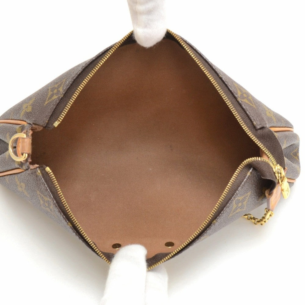 eva monogram canvas evening bag with strap