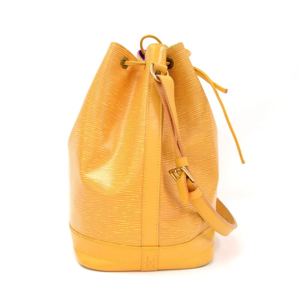 noe yellow epi leather large bag