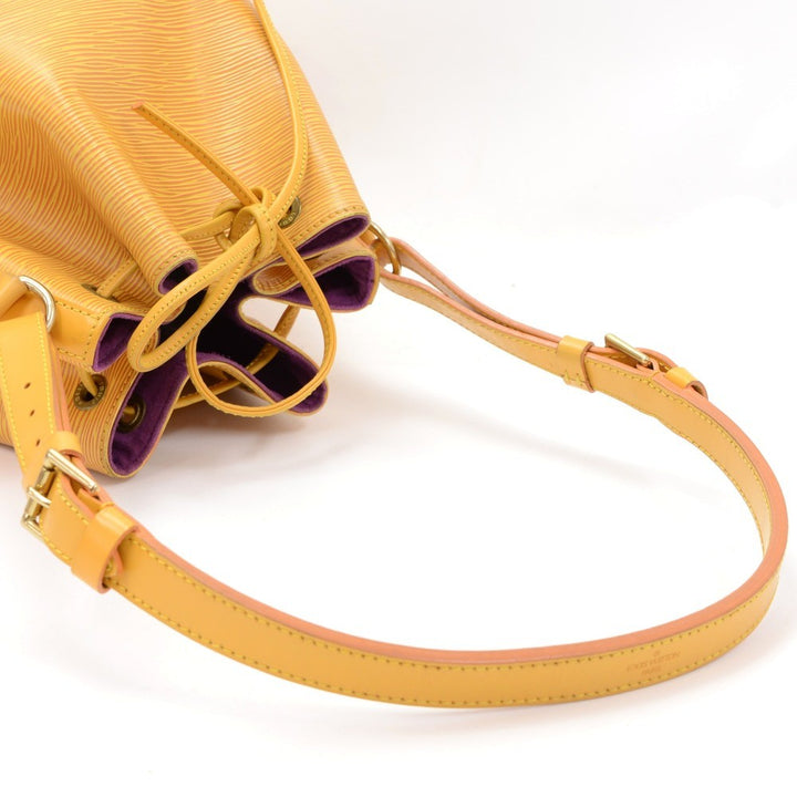 noe yellow epi leather large bag