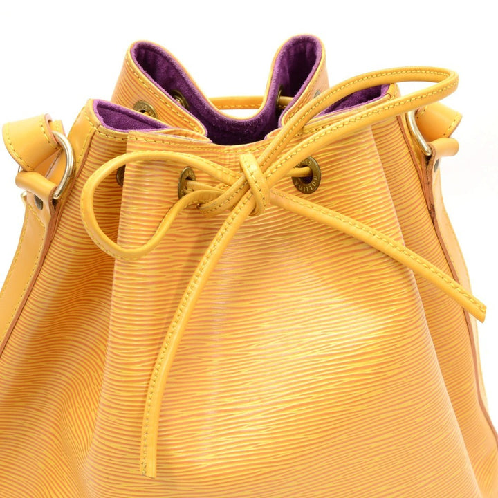 noe yellow epi leather large bag