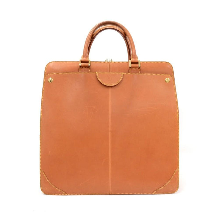 negev pm nomade leather briefcase bag