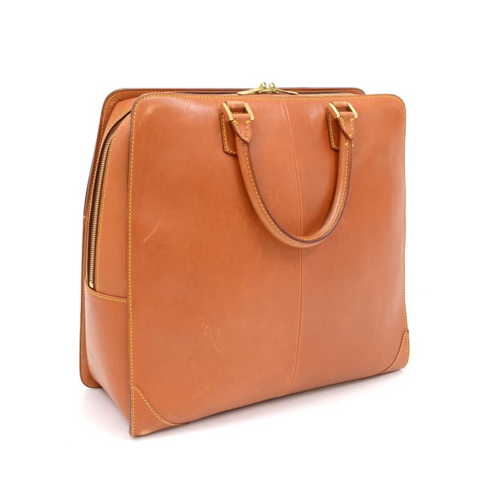 negev pm nomade leather briefcase bag