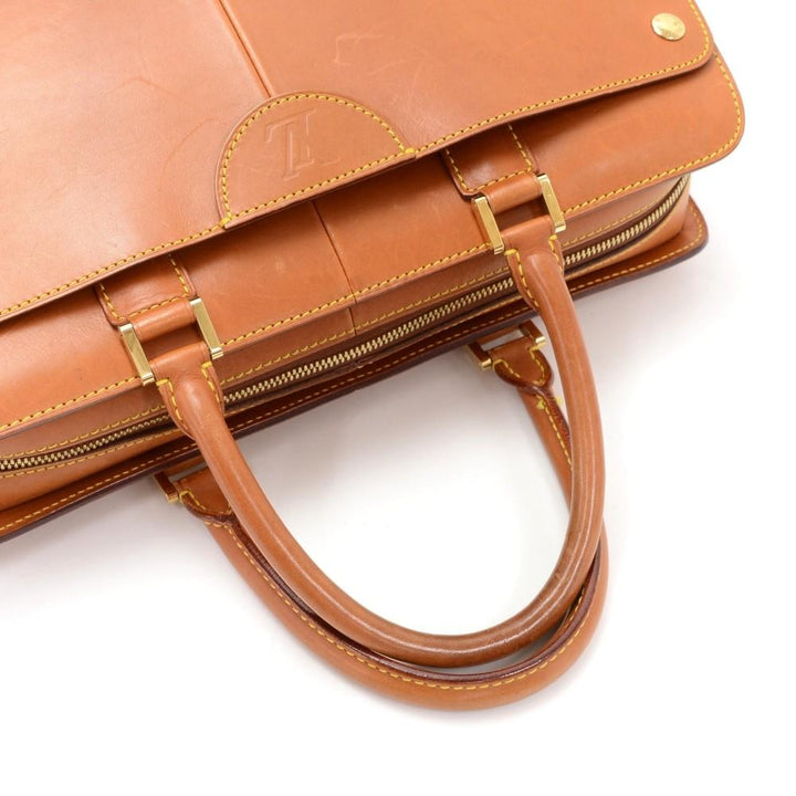 negev pm nomade leather briefcase bag