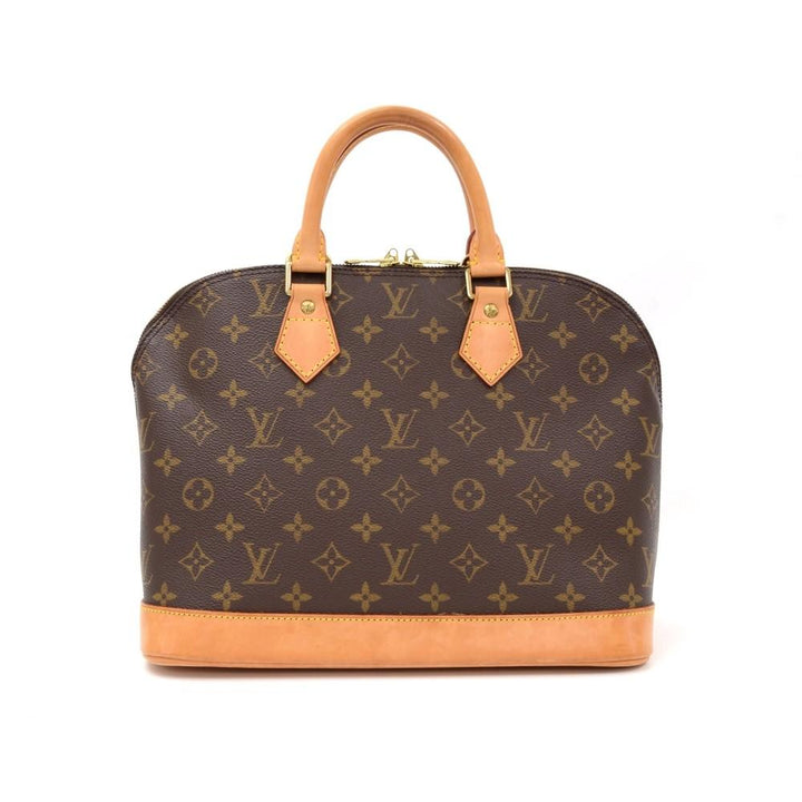 alma monogram canvas handbag