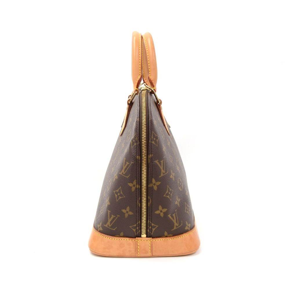 alma monogram canvas handbag