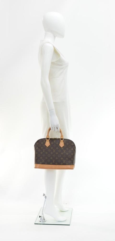 alma monogram canvas handbag