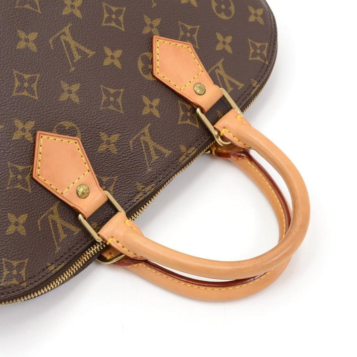 alma monogram canvas handbag