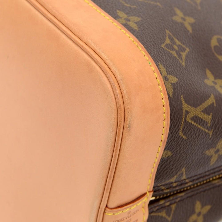 alma monogram canvas handbag