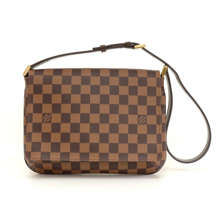 musette tango damier ebene canvas shoulder bag