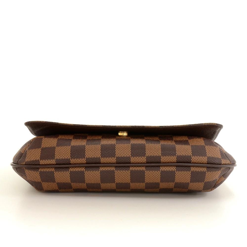 musette tango damier ebene canvas shoulder bag