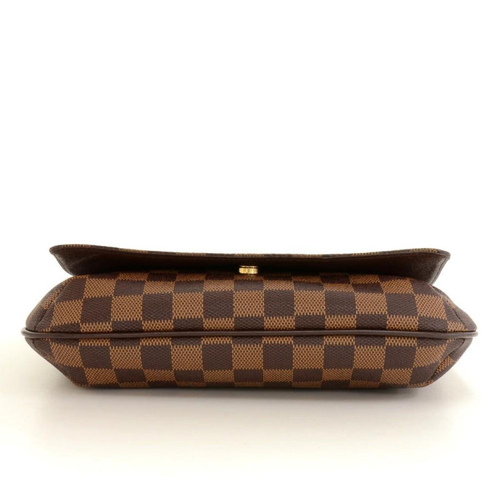 musette tango damier ebene canvas shoulder bag