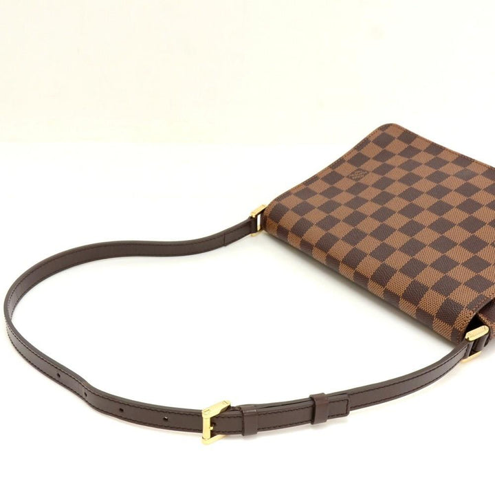 musette tango damier ebene canvas shoulder bag