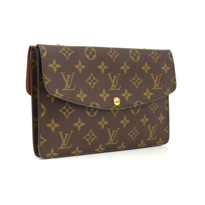 pochette double rabat monogram canvas 2-way bag