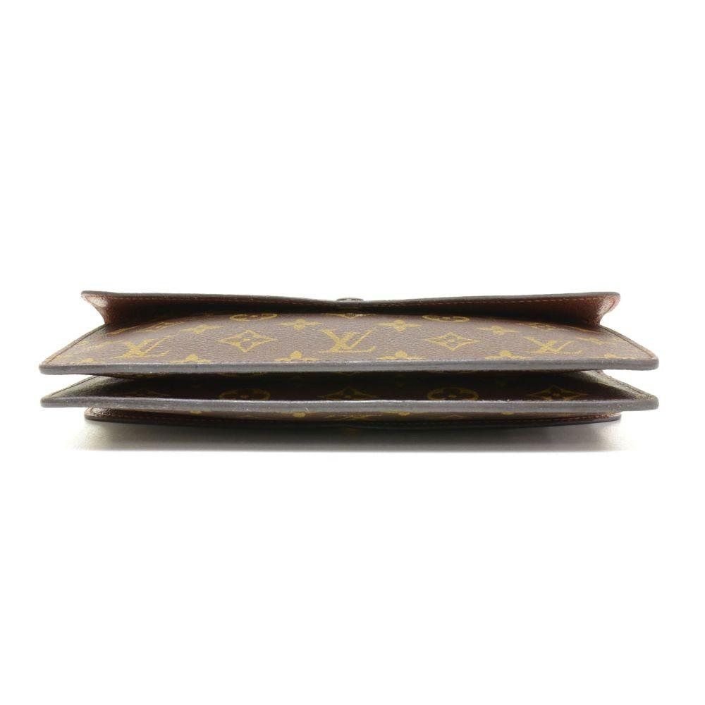 pochette double rabat monogram canvas 2-way bag