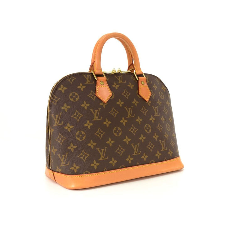 alma monogram canvas handbag