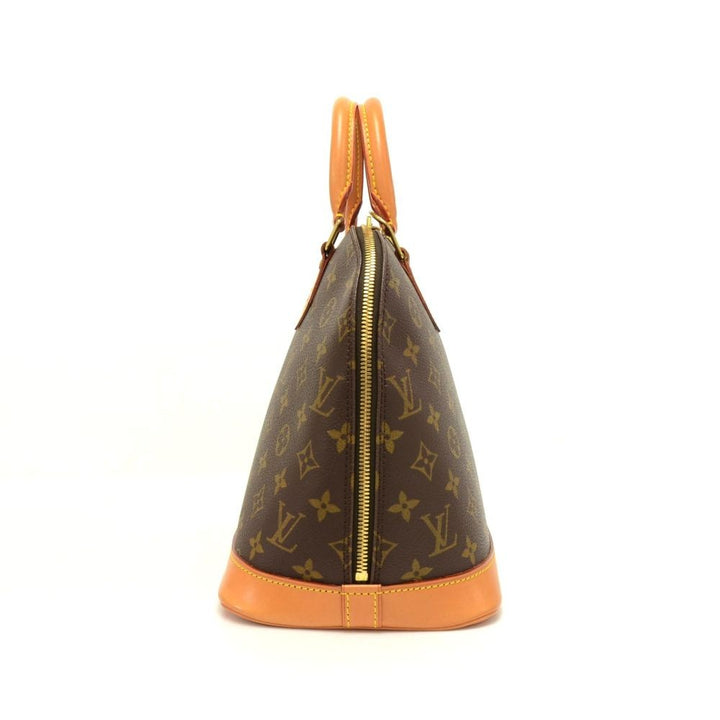 alma monogram canvas handbag
