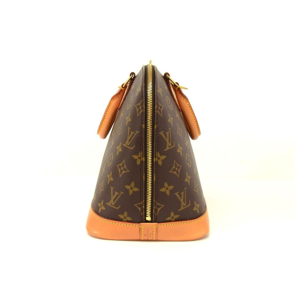 alma monogram canvas handbag