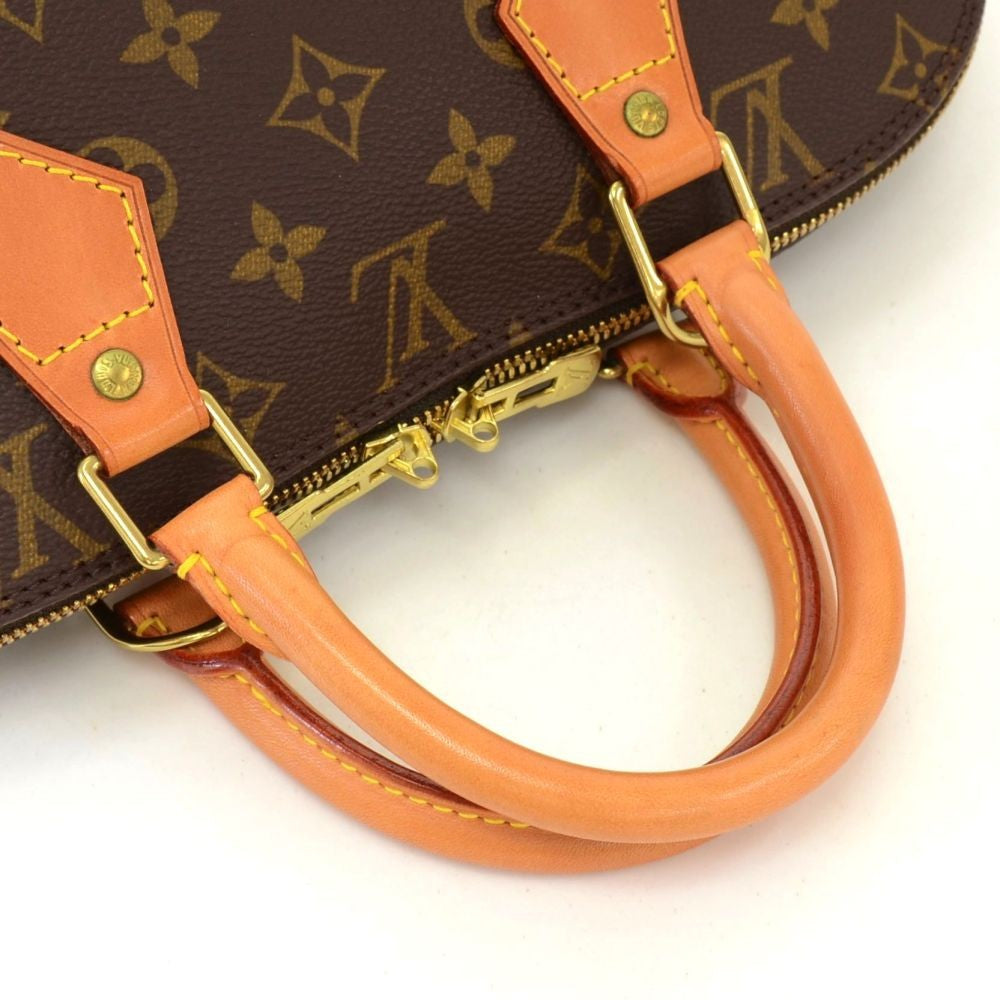alma monogram canvas handbag