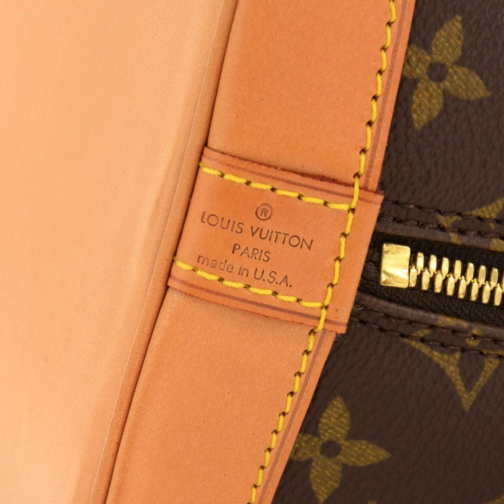 alma monogram canvas handbag