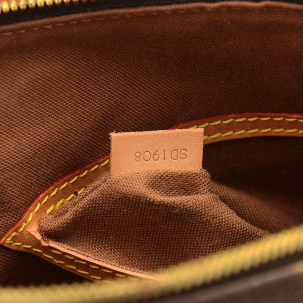 alma monogram canvas handbag