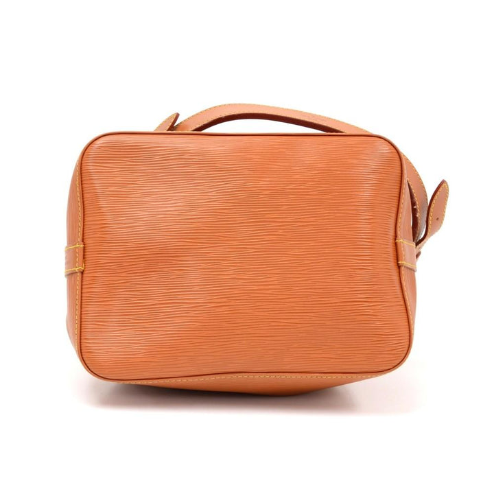 petit noe orange epi leather bag